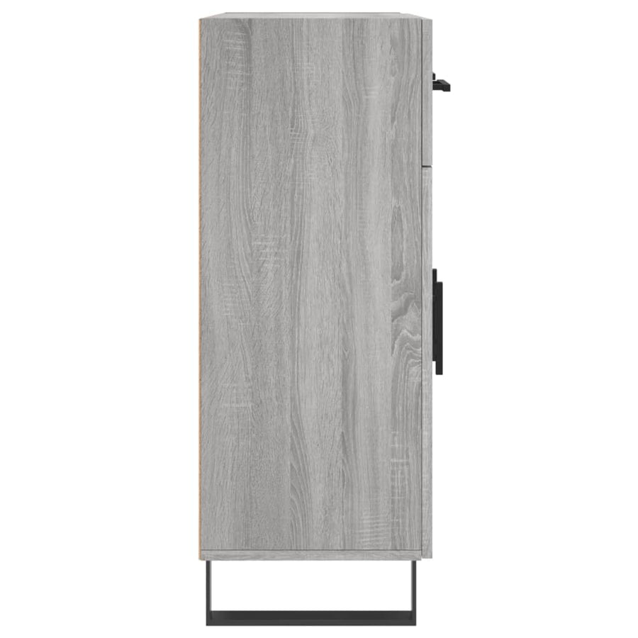 Dressoir 69,5X34X90 Cm Bewerkt Hout Grijs Sonoma Eikenkleurig