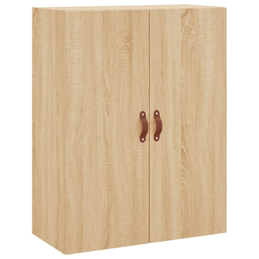 Wandkast 69,5X34X90 Cm Kleurig Sonoma eiken