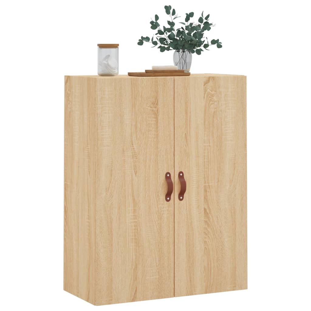 Wandkast 69,5X34X90 Cm Kleurig Sonoma eiken