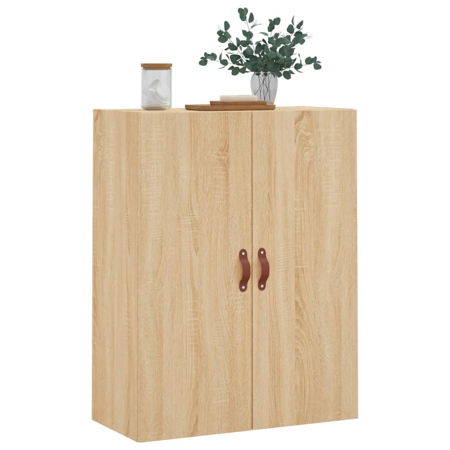 Wandkast 69,5X34X90 Cm Kleurig Sonoma eiken