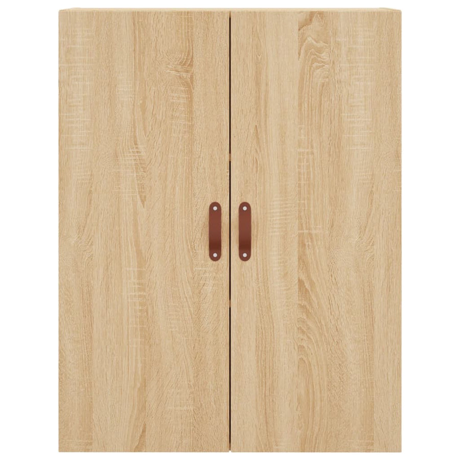 Wandkast 69,5X34X90 Cm Kleurig Sonoma eiken