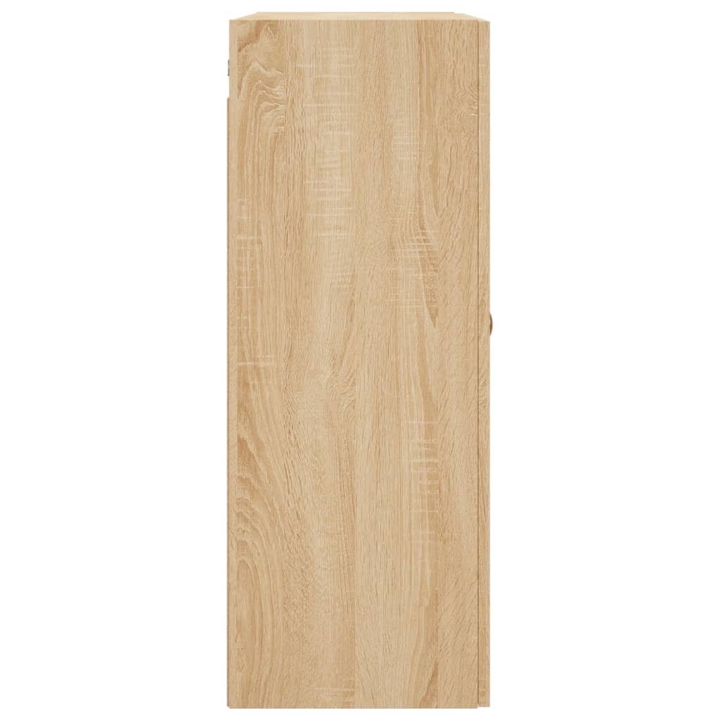 Wandkast 69,5X34X90 Cm Kleurig Sonoma eiken