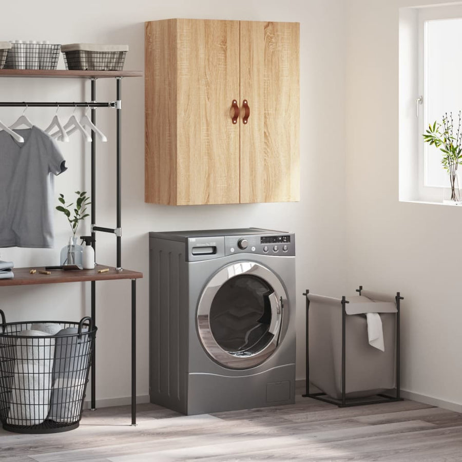 Wandkast 69,5X34X90 Cm Kleurig Sonoma eiken