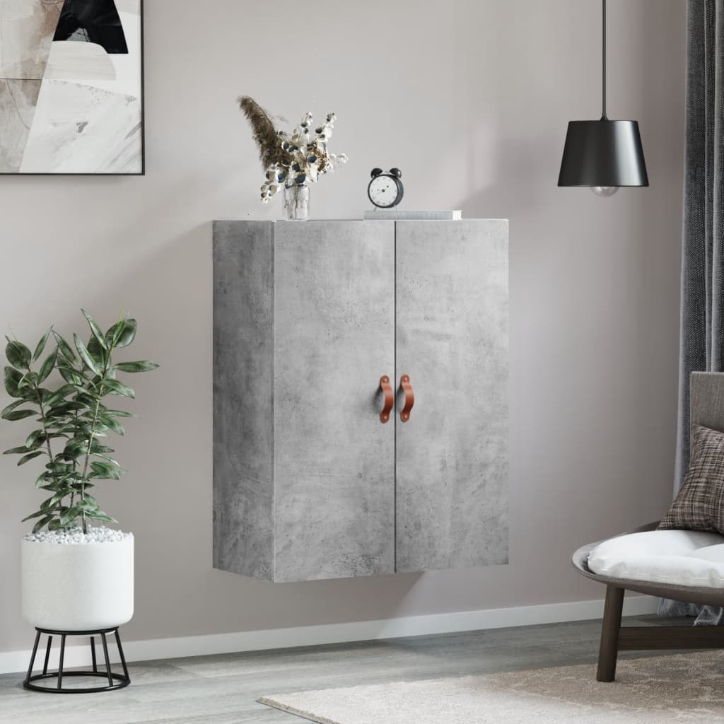 Wandkast 69,5X34X90 Cm Betongrijs