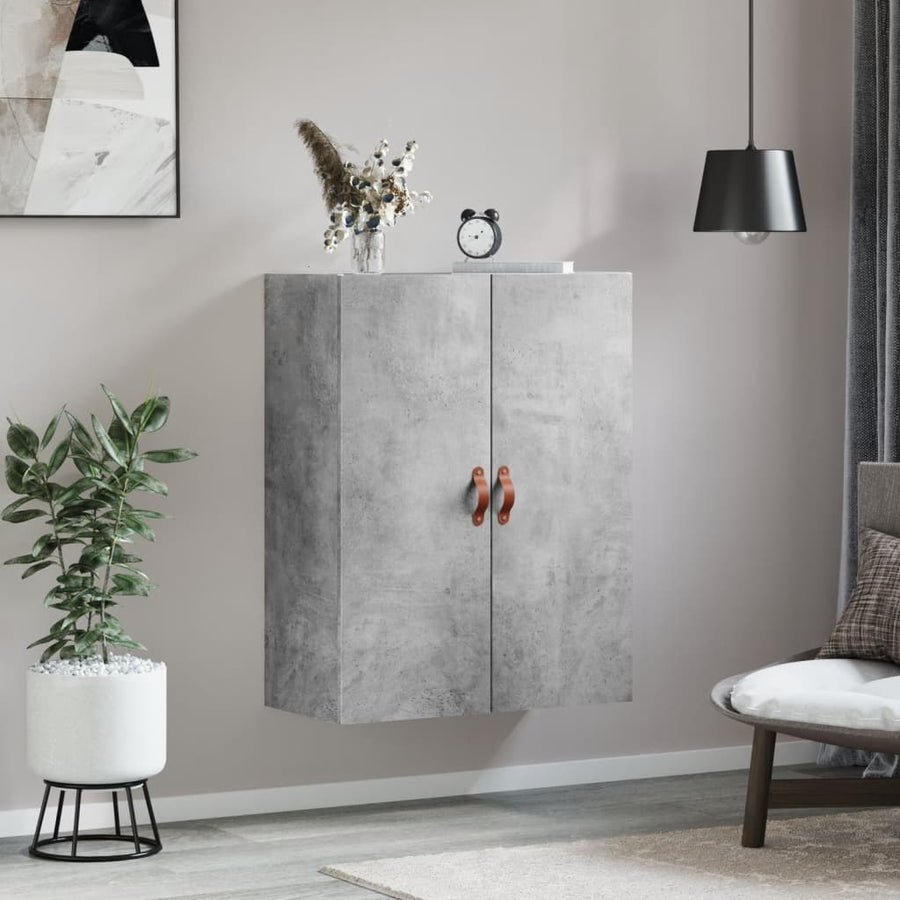 Wandkast 69,5X34X90 Cm Betongrijs