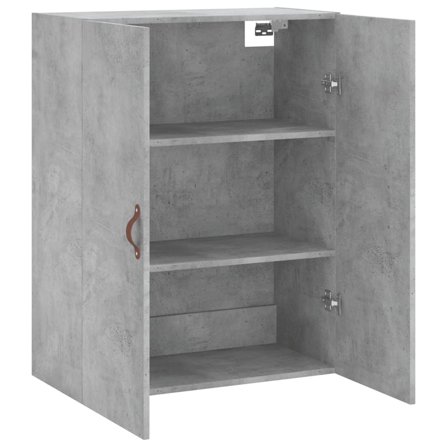 Wandkast 69,5X34X90 Cm Betongrijs