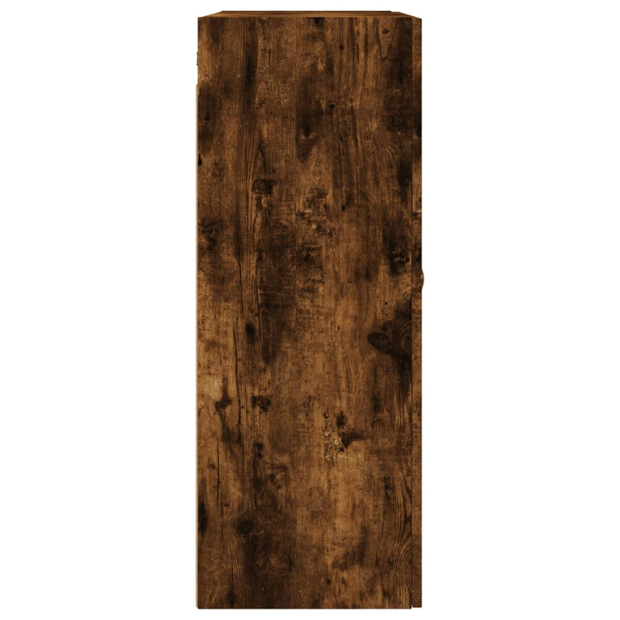 Wandkast 69,5x34x90 cm gerookt eikenkleurig