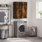 Wandkast 69,5x34x90 cm bewerkt hout gerookt eiken