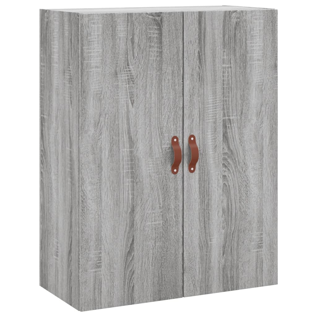 Wandkast 69,5X34X90 Cm Grijs Sonoma Eikenkleurig