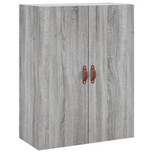 Wandkast 69,5X34X90 Cm Grijs Sonoma Eikenkleurig
