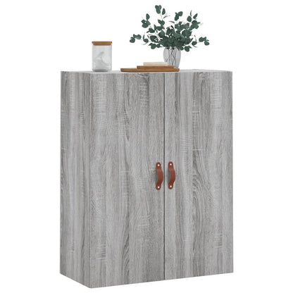 Wandkast 69,5X34X90 Cm Grijs Sonoma Eikenkleurig