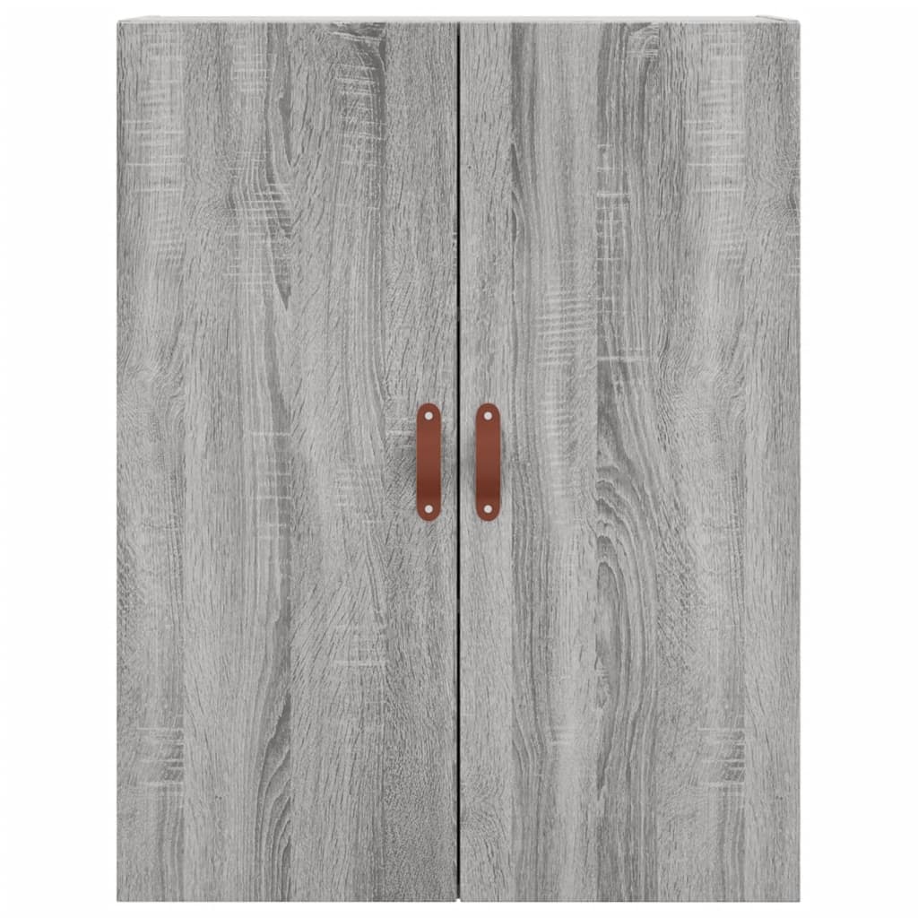 Wandkast 69,5X34X90 Cm Grijs Sonoma Eikenkleurig