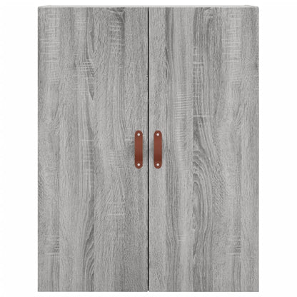 Wandkast 69,5X34X90 Cm Grijs Sonoma Eikenkleurig