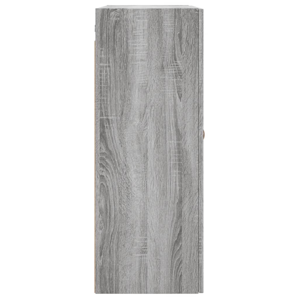 Wandkast 69,5X34X90 Cm Grijs Sonoma Eikenkleurig