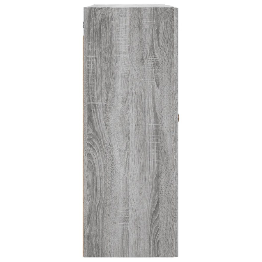 Wandkast 69,5X34X90 Cm Grijs Sonoma Eikenkleurig