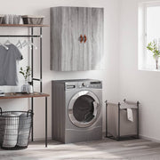 Wandkast 69,5x34x90 cm grijs sonoma eiken