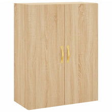 Wandkast 69,5X34X90 Cm Kleurig Sonoma eiken