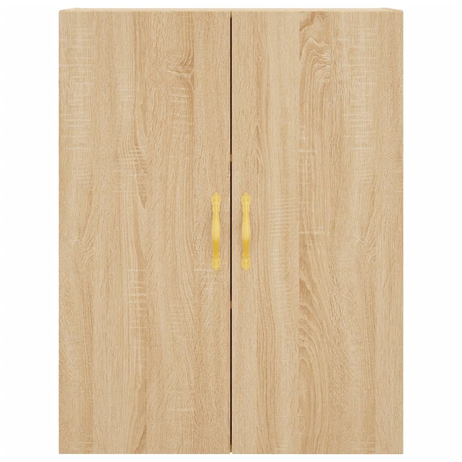 Wandkast 69,5X34X90 Cm Kleurig Sonoma eiken