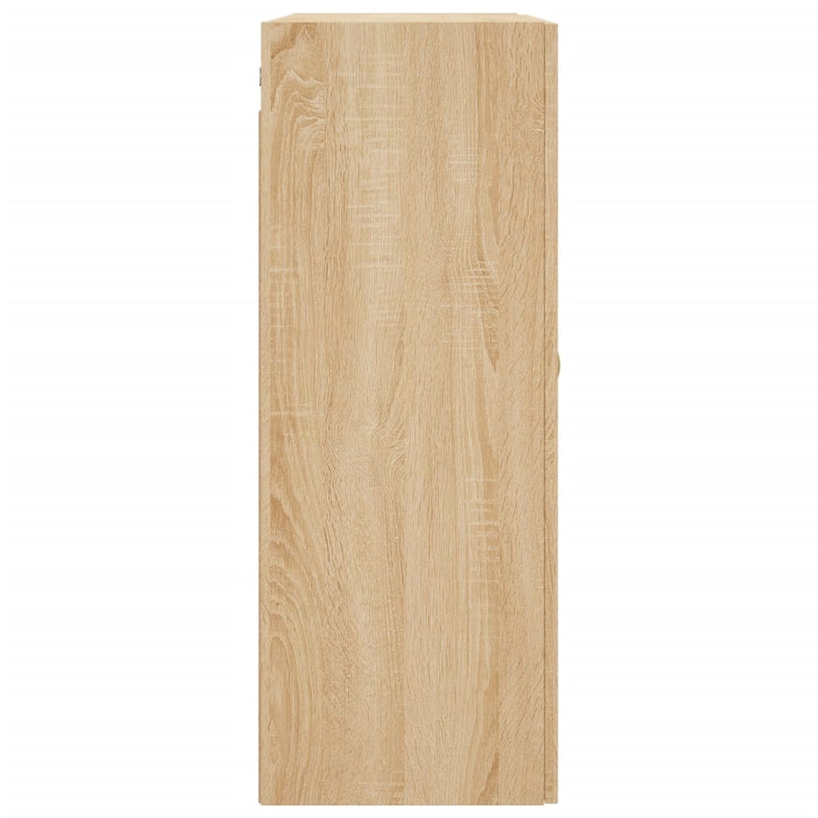 Wandkast 69,5X34X90 Cm Kleurig Sonoma eiken