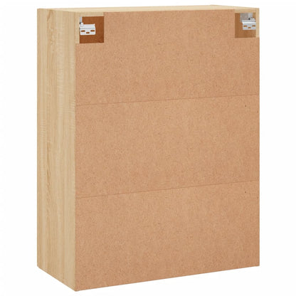 Wandkast 69,5X34X90 Cm Kleurig Sonoma eiken