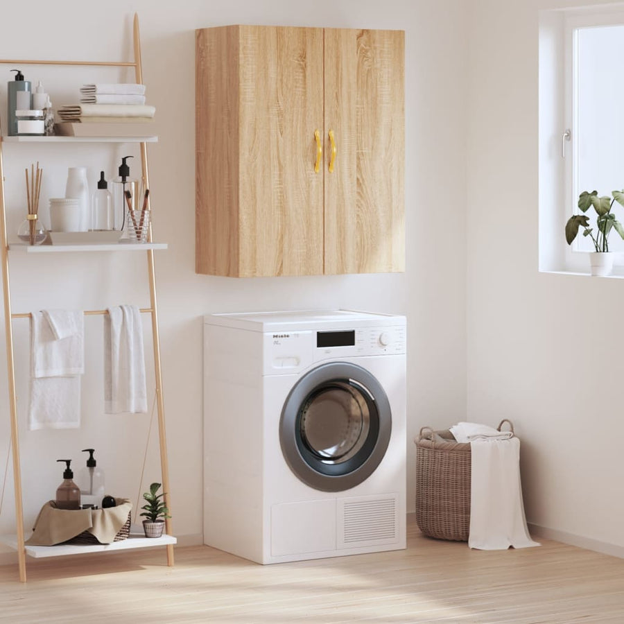 Wandkast 69,5X34X90 Cm Kleurig Sonoma eiken