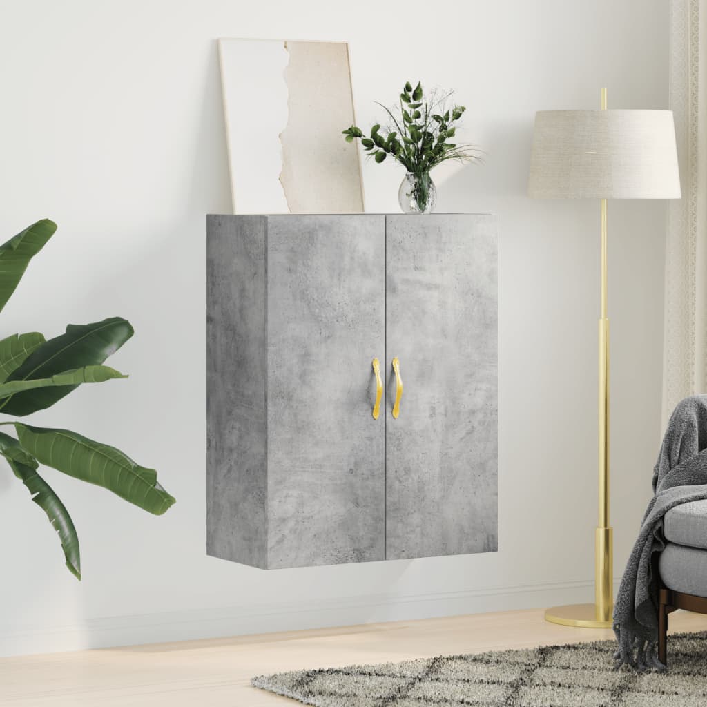 Wandkast 69,5X34X90 Cm Betongrijs