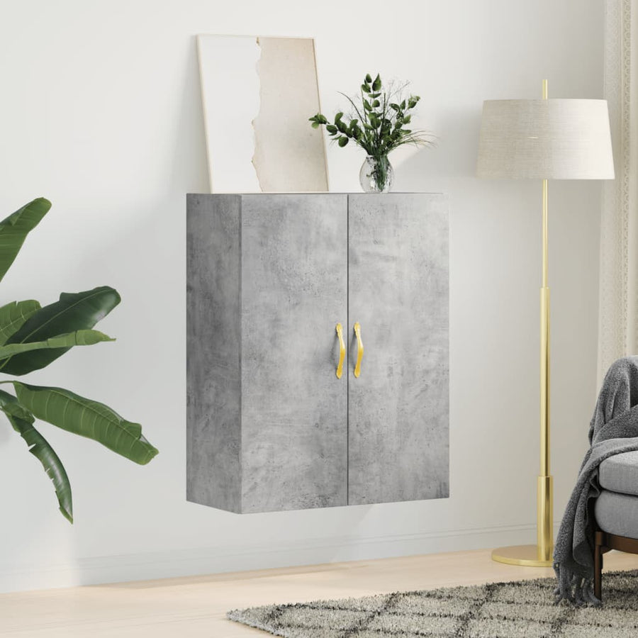 Wandkast 69,5X34X90 Cm Betongrijs