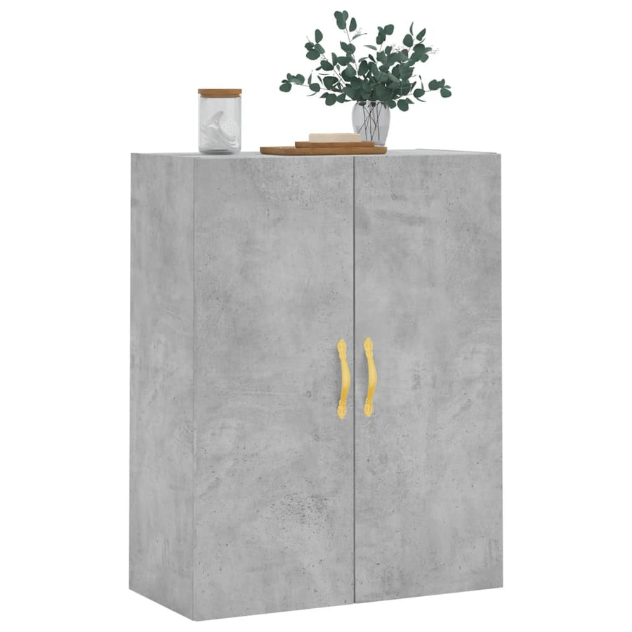 Wandkast 69,5X34X90 Cm Betongrijs
