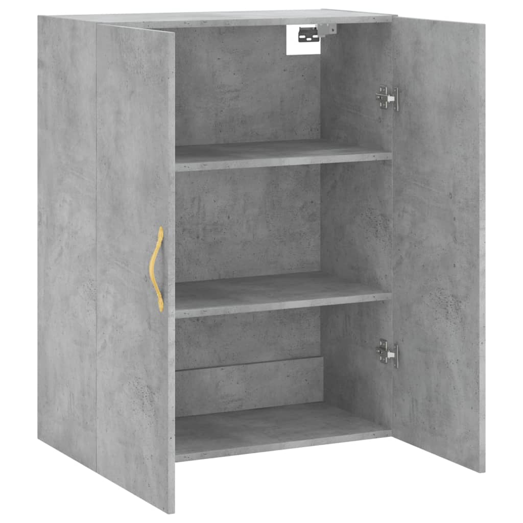 Wandkast 69,5X34X90 Cm Betongrijs