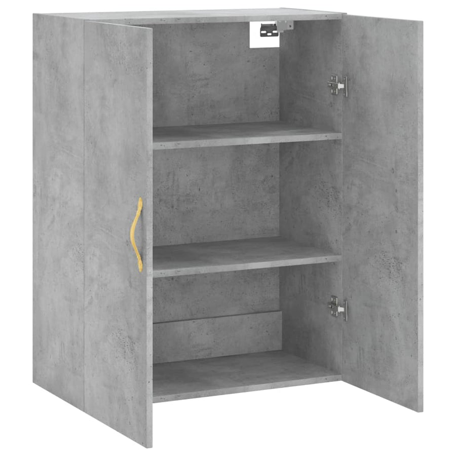 Wandkast 69,5X34X90 Cm Betongrijs