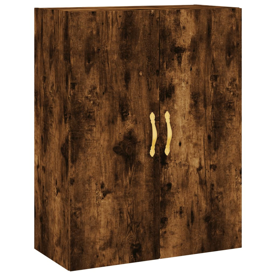 Wandkast 69,5X34X90 Cm Gerookt Eikenkleurig
