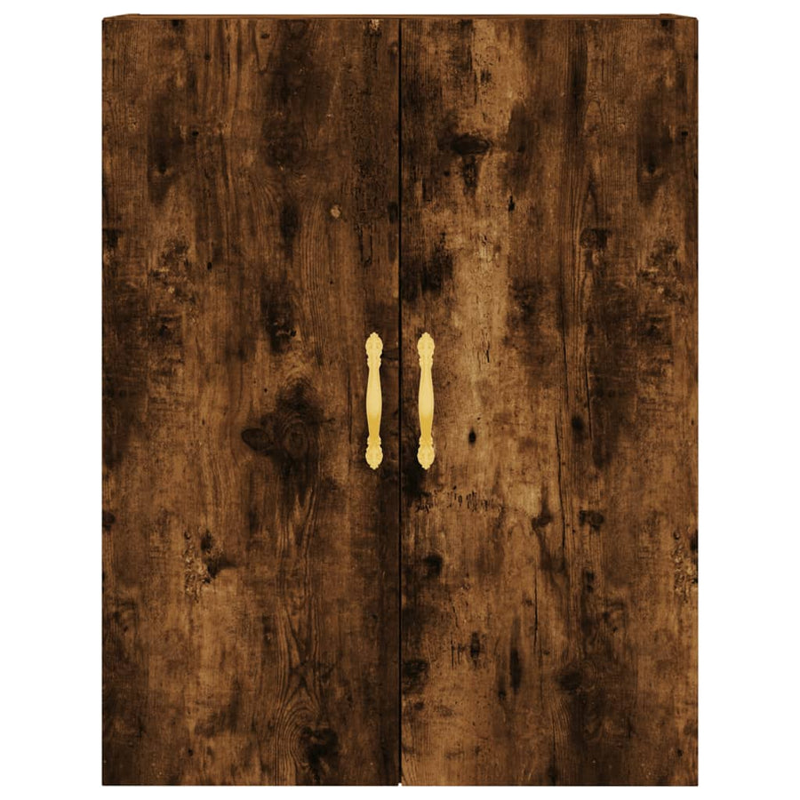 Wandkast 69,5X34X90 Cm Gerookt Eikenkleurig