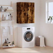 Wandkast 69,5x34x90 cm gerookt eiken