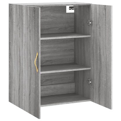 Wandkast 69,5X34X90 Cm Grijs Sonoma Eikenkleurig