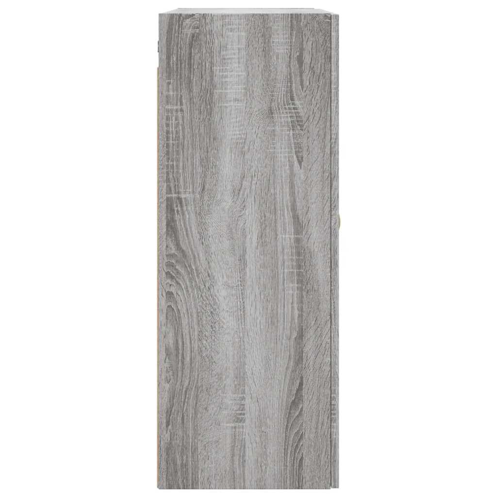 Wandkast 69,5X34X90 Cm Grijs Sonoma Eikenkleurig