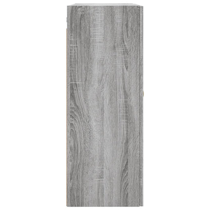Wandkast 69,5X34X90 Cm Grijs Sonoma Eikenkleurig