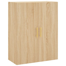 Wandkast 69,5X34X90 Cm Kleurig Sonoma eiken