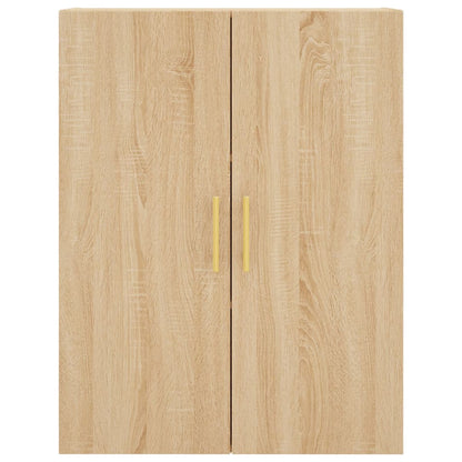 Wandkast 69,5X34X90 Cm Kleurig Sonoma eiken