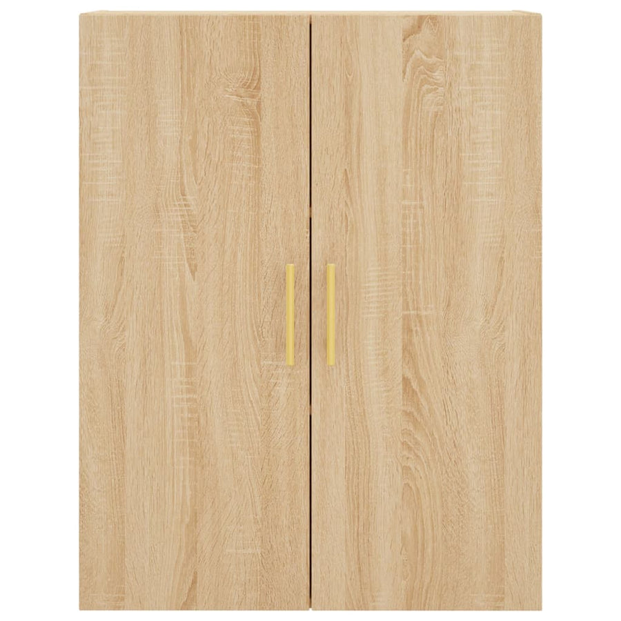 Wandkast 69,5X34X90 Cm Kleurig Sonoma eiken
