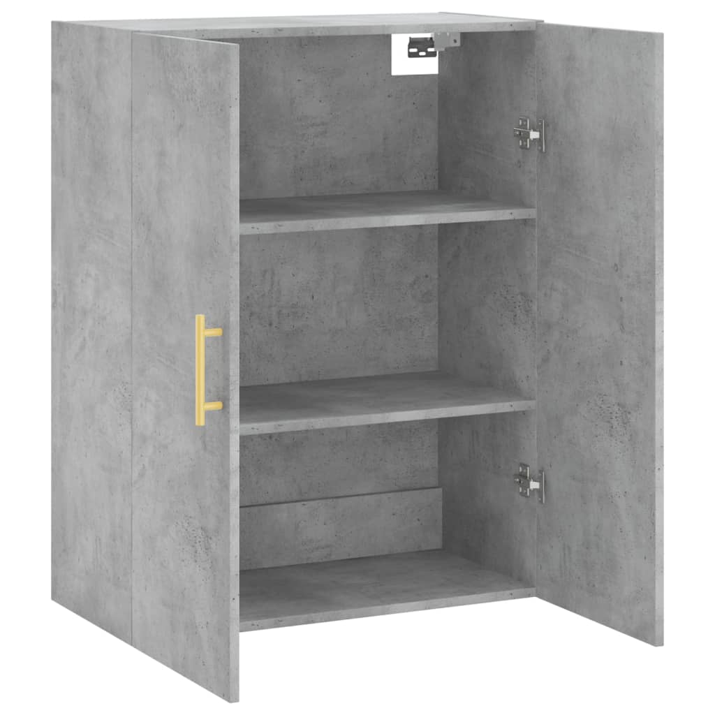 Wandkast 69,5X34X90 Cm Betongrijs