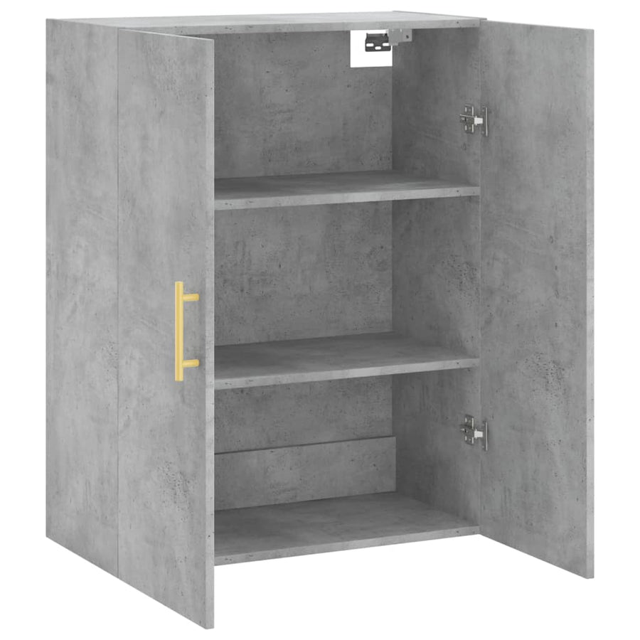 Wandkast 69,5X34X90 Cm Betongrijs