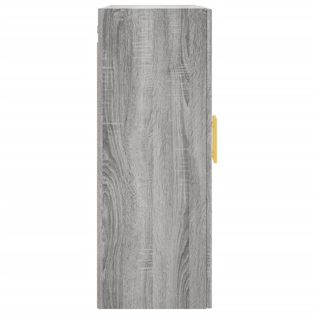 Wandkast 69,5X34X90 Cm Grijs Sonoma Eikenkleurig