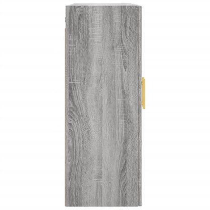 Wandkast 69,5X34X90 Cm Grijs Sonoma Eikenkleurig