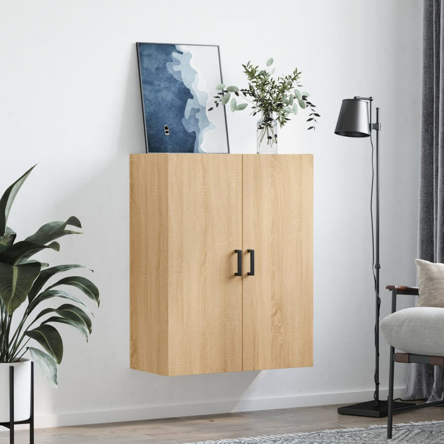 Wandkast 69,5X34X90 Cm Kleurig Sonoma eiken