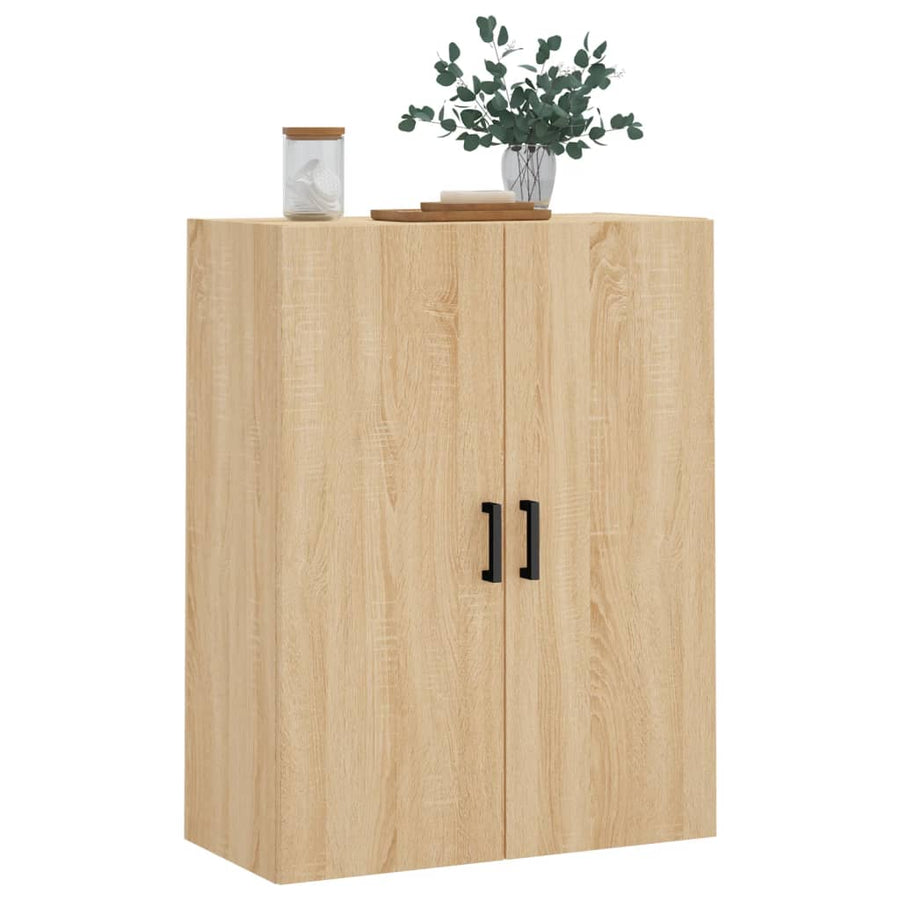 Wandkast 69,5X34X90 Cm Kleurig Sonoma eiken