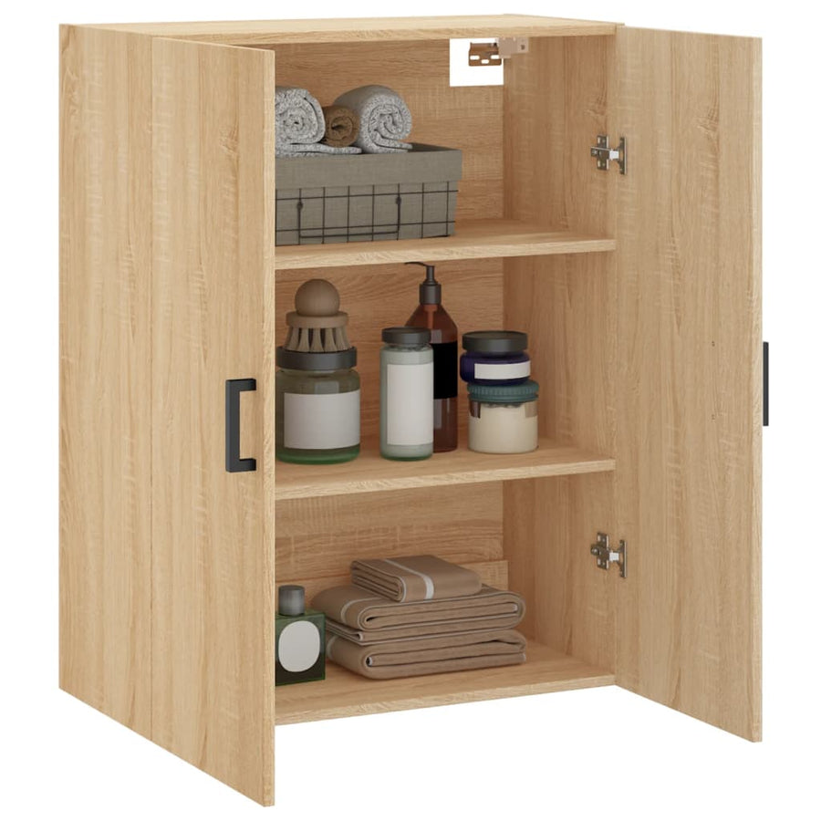 Wandkast 69,5X34X90 Cm Kleurig Sonoma eiken