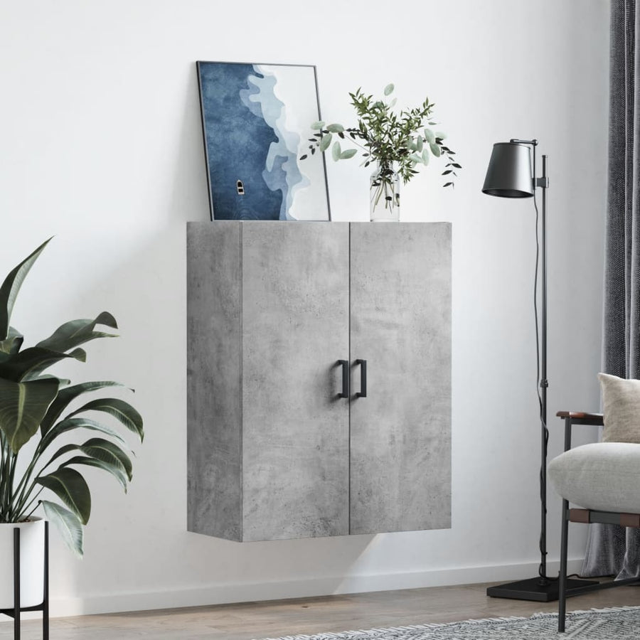 Wandkast 69,5X34X90 Cm Betongrijs