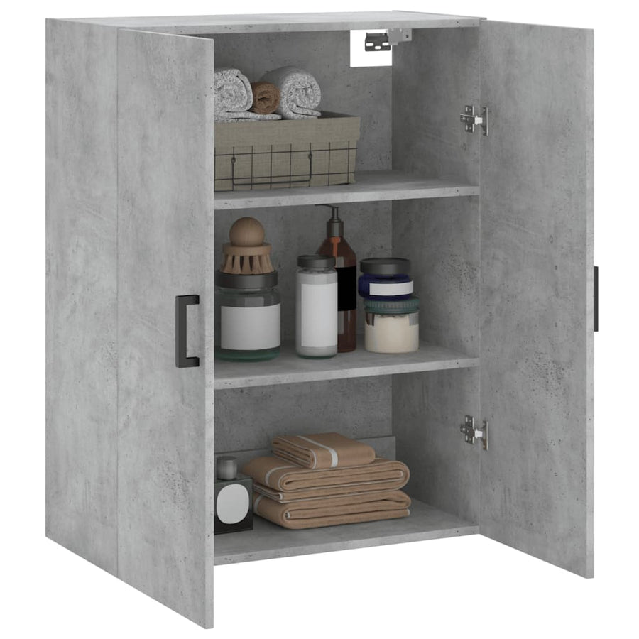 Wandkast 69,5X34X90 Cm Betongrijs