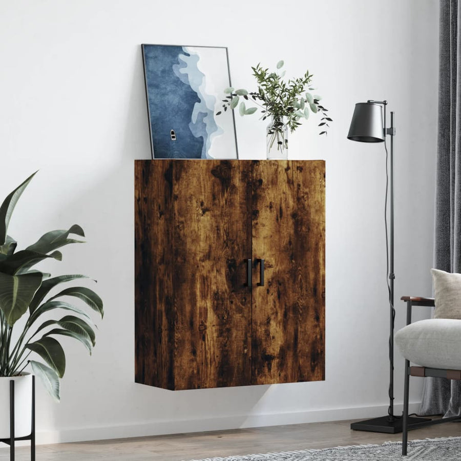 Hangkast 69,5X34X90 Cm Kleurig Gerookt eiken
