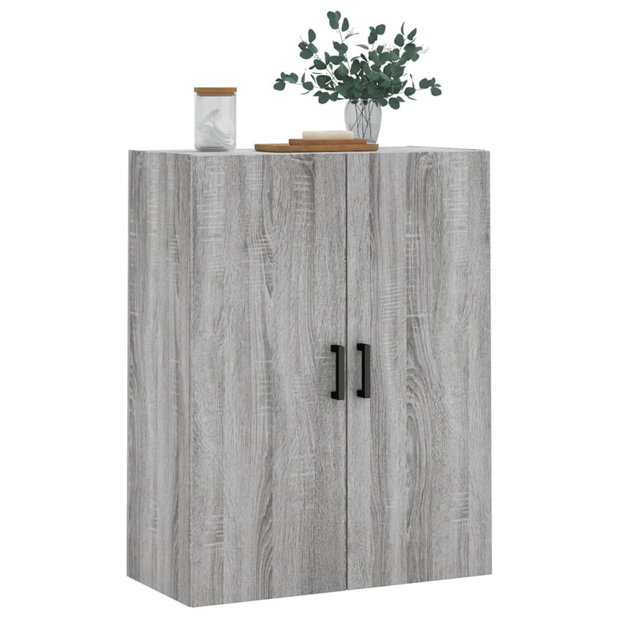 Hangkast 69,5X34X90 Cm Eikenkleurig Grijs sonoma
